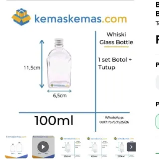 Foto sumber Botol Whisky Gepeng