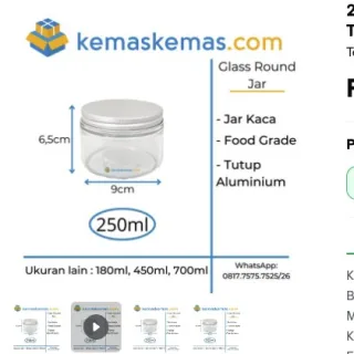 Foto sumber Round Jar Pendek