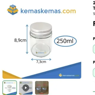Foto sumber Round Jar Tinggi