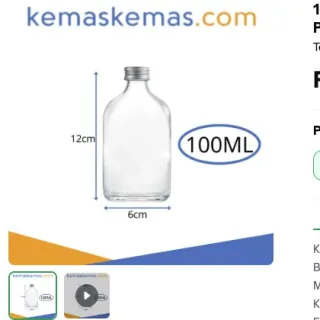 Foto sumber Botol Kombucha Gepeng