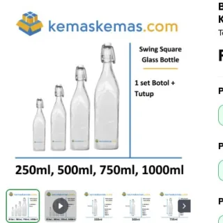 Foto sumber Botol Swing Kotak